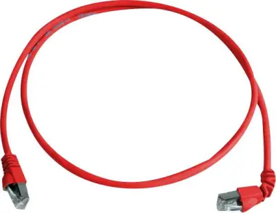 Telegärtner L00001A0157 RJ45 omrežni kabel\, Patch kabel CAT 6a S/FTP 2.00 m rdeča ognjevaren\, brez halogena 1 kos