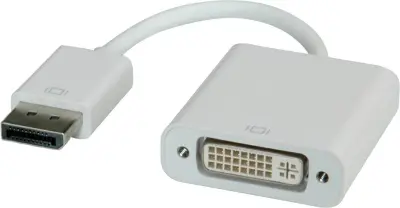 Roline DisplayPort / DVI adapterski kabel DisplayPort  vtič\, DVI-D 24+1-polna vtičnica 0.15 m siva 12.03.3133  DisplayPort kabel