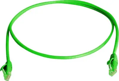 Telegärtner L00006A0326 RJ45 omrežni kabel\, Patch kabel CAT 6 U/UTP 25.00 m zelena ognjevaren\, brez halogena 1 kos
