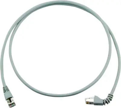 Telegärtner L00001A0199 RJ45 omrežni kabel\, Patch kabel CAT 6a S/FTP 2.00 m siva ognjevaren\, brez halogena 1 kos