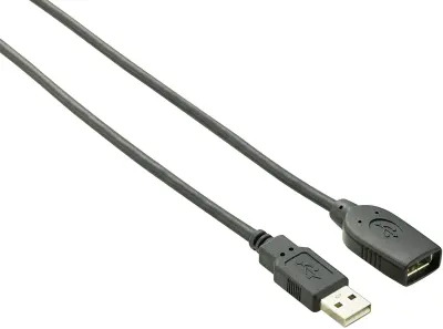 Renkforce USB kabel USB 2.0 USB-A vtič\, USB-A vtičnica 10.00 m črna pozlačeni konektorji RF-4096104