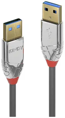 LINDY USB kabel USB 3.2 gen. 1 (USB 3.0) USB-A vtič\, USB-A vtič 3.00 m siva  36628