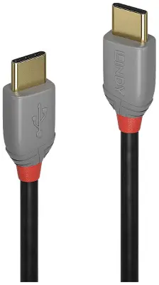LINDY USB kabel USB 2.0 USB-C® vtič\, USB-C® vtič 3.00 m črna\, siva  36873