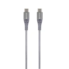 Skross USB kabel USB 2.0 USB-C® vtič\, USB-C® vtič 2.00 m space siva okrogel\, prilagodljiv\, polimerna prevleka SKCA0018C-C200CN