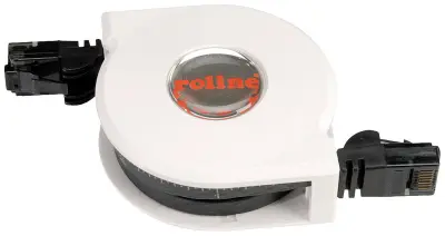 ROLINE patch kabel Cat.5e (razred D) UTP\, črn\, 2 m\, z avtomatskim navitjem Roline 21.15.0591 RJ45    2.00 m   1 kos
