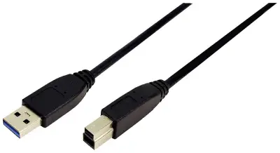 LogiLink USB kabel USB 3.2 gen. 1 (USB 3.0) USB-A vtič\, USB-B vtič 2.00 m črna