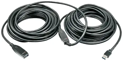LINDY USB kabel USB 3.2 gen. 1 (USB 3.0) USB-A vtič\, USB-A vtičnica 15.00 m črna  43322