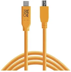 Tether Tools USB kabel USB 2.0 USB-C® vtič\, USB-mini-B vtič 4.60 m oranžna  CUC2415-ORG