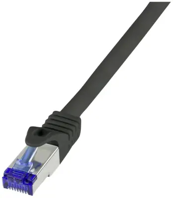 LogiLink C6A123S RJ45  CAT 6a S/FTP 30.00 m črna  1 kos
