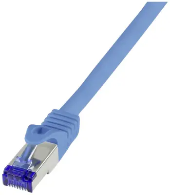 Priključni kabel Ultraflex\, Cat.6A\, S / FTP\, modra\, 0\,5 m LogiLink C6A026S RJ45  CAT 6a S/FTP 0.50 m modra  1 kos