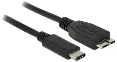 Delock USB 3.0 [1x moški konektor USB-C - 1x USB 3.2 gen. 1 vtič mikro B (USB 3.0)] 0.5 m črna Delock USB kabel USB 3.2 gen. 1 (USB 3.0) USB-C vtič, U