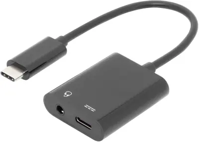 Digitus avdio adapterski kabel [1x moški konektor USB-C - 2x ženski konektor USB-C, priključna doza za 3,5mm banana moški konektor] AK-300400-002-S 20