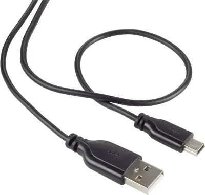 Renkforce USB 2.0 [1x moški konektor USB 2.0 tipa A - 1x moški konektor USB 2.0 tipa mini B] 1 m črna super mehki plašč Renkforce USB kabel USB 2.0 US