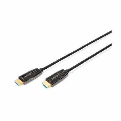Digitus HDMI priključni kabel HDMI-A  vtič\, HDMI-A  vtič 10.00 m črna AK-330126-100-S #####8K UHD\, dvojno oklopljen HDMI kabel