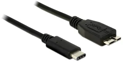 Delock USB 3.0 [1x moški konektor USB-C - 1x USB 3.2 gen. 1 vtič mikro B (USB 3.0)] 1 m črna Delock USB kabel USB 3.2 gen. 1 (USB 3.0) USB-C vtič, USB