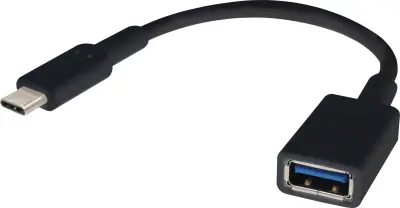 Renkforce USB kabel USB 3.2 gen. 1 (USB 3.0) USB-C® vtič\, USB-A vtičnica 0.15 m črna z OTG funkcijo\, pozlačeni konektorji RF-4455819