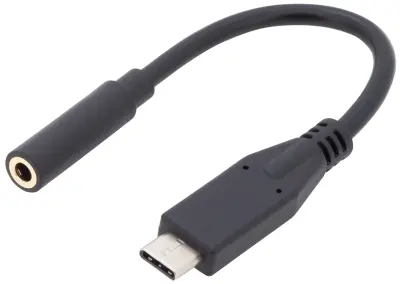 Digitus avdio adapterski kabel [1x moški konektor USB-C® - 1x priključna doza za 3\,5 mm banana moški konektor] AK-300321-002-S 20.00 cm prilagodljiv