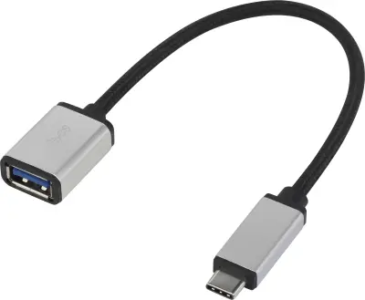 Renkforce USB 3.0 adapter [1x moški konektor USB-C® - 1x USB 3.2 gen. 1 vtičnica A (USB 3.0)] RF-USBA-MS-01 0.15 m obložen
