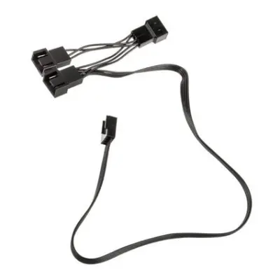 PC ventilator Y-kabel [1x 4-polni ženski konektor za računalniški ventilator - 3x 4-polni ženski konektor za računalniški ventilator] 0.35 m črna Koli