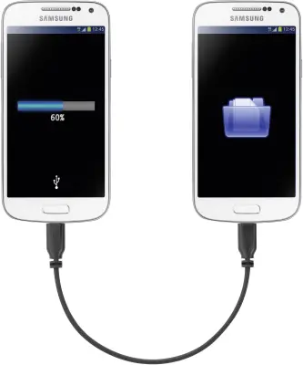 Renkforce USB kabel USB 2.0 USB-mikro-B vtič\, USB-mikro-B vtič 0.15 m črna z OTG funkcijo\, super mehki plašč RF-4079670