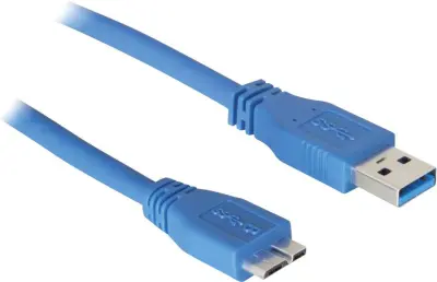 Delock USB kabel USB 3.2 gen. 1 (USB 3.0) USB-A vtič\, USB-mikro-B 3.0 vtič  5.00 m modra pozlačeni konektorji\, UL-certificirano 83502