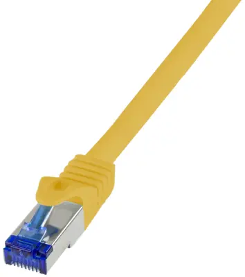 Priključni kabel Ultraflex\, Cat.6A\, S / FTP\, rumen\, 0\,25 m LogiLink C6A017S RJ45  CAT 6a S/FTP 0.25 m rumena  1 kos