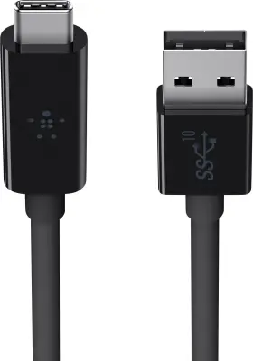 Belkin USB kabel USB 3.2 gen. 1 (USB 3.0) USB-A vtič\, USB-C® vtič 0.91 m črna ognjevaren F2CU029BT1M-BLK