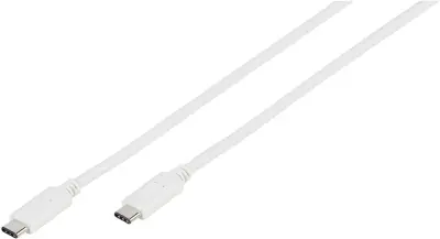 Vivanco USB kabel USB 3.2 gen. 1 (USB 3.0) USB-C® vtič\, USB-C® vtič 1.00 m bela  39641