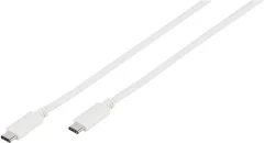 Vivanco USB kabel USB 3.2 gen. 1 (USB 3.0) USB-C® vtič\, USB-C® vtič 1.00 m bela  39641