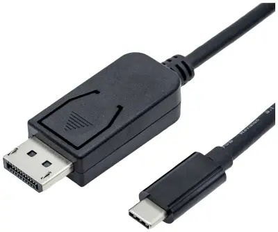 Roline USB-C® / DisplayPort adapter USB-C® vtič\, DisplayPort  vtič 1.00 m črna 11.04.5835  USB-C®-Display kabel