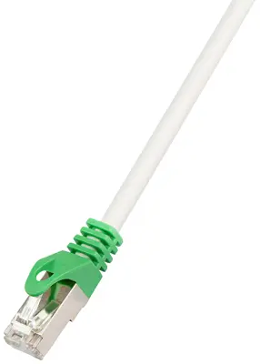 LogiLink RJ45 (prekrižan) omrežni kabel CAT 6 S/FTP 1.00 m siva ognjevaren, pletena zaščita, skupna zaščita, brez halogena, dvojno zaščiten