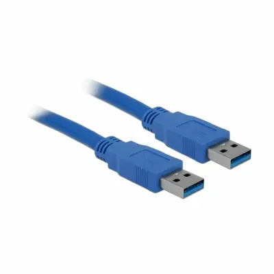 Delock USB kabel USB 3.2 gen. 1 (USB 3.0) USB-A vtič\, USB-A vtič 2.00 m modra pozlačeni konektorji 82535