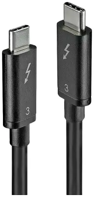 LINDY USB kabel USB 3.2 gen. 1 (USB 3.0) USB-C® vtič\, USB-C® vtič 0.50 m črna  41555
