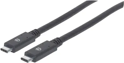 Manhattan USB kabel USB 3.2 gen. 1 (USB 3.0) USB-C® vtič 2.00 m črna  354905