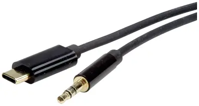ROLINE adapterski kabel USB tip C - 3\,5 mm audio\, ST/ST\, črn\, 3 m Roline USB 2.0 adapter  12.03.3218 3.00 m