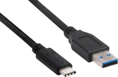 club3D USB kabel USB 3.2 gen. 1 (USB 3.0) USB-C® vtič\, USB-A vtič 1.00 m črna  CAC-1523