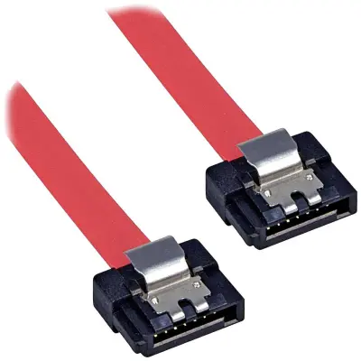 LINDY trdi disk priključni kabel [1x 7-polni moški konektor SATA - 1x 7-polni moški konektor SATA] 0.20 m rdeča