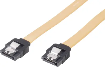 Renkforce trdi disk priključni kabel [1x 7-polni ženski konektor SATA - 1x 7-polni ženski konektor SATA] 0.30 m rumena