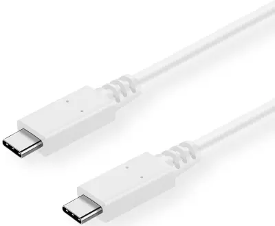 Value USB kabel USB 3.2 gen. 2 (USB 3.1 gen. 2) USB-C® vtič 0.50 m bela zaščiten 11.99.9052