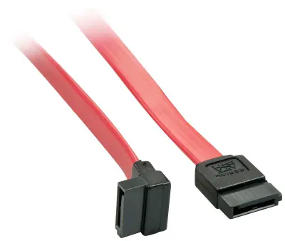LINDY trdi disk priključni kabel [1x 7-polni moški konektor SATA - 1x 7-polni moški konektor SATA] 0.20 m rdeča