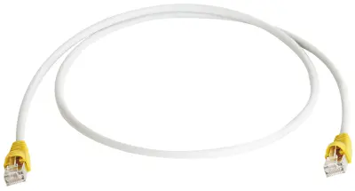 RJ45 priključni omrežni kabel CAT 6A S / FTP [1x RJ45 vtič - vtič 1x RJ45] 3 m siv\, ognjevaren\, L00002A0120 Telegärtner