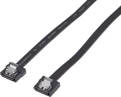 SATA III priključni kabel [1x SATA-vtičnica 7 polni - 1x SATA-vtičnica 7 polni] 0.50 m črne barve renkforce