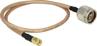 WLAN antenski priključni kabel [1x N-vtič - 1x SMA-vtič] 0.40 m prozoren Delock