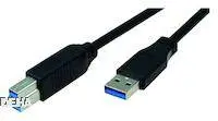 Bachmann USB kabel USB 3.2 gen. 1 (USB 3.0) USB-A vtič\, USB-B vtič 1.00 m črna  917.1205