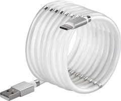 Renkforce USB kabel USB 2.0 USB-A vtič\, USB-C® vtič 1.00 m bela pozlačeni konektorji TO-6899484