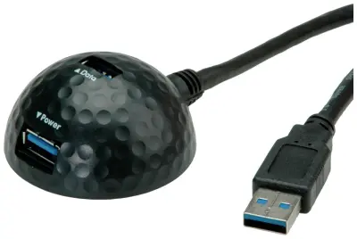 Value USB kabel USB 3.2 gen. 1 (USB 3.0) USB-A vtič\, USB-A vtičnica 1.50 m črna zaščiten 11.99.8999