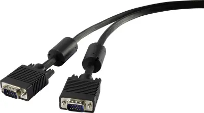 SVGA priključni kabel [1x VGA-vtič - 1x VGA-vtič] 10 m črne barve renkforce