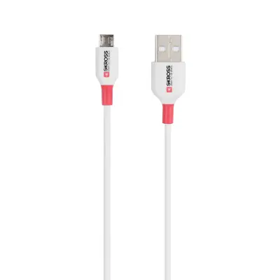 Skross USB kabel USB 2.0 USB-A vtič 1.20 m bela okrogel SKCA0001A-M120CN