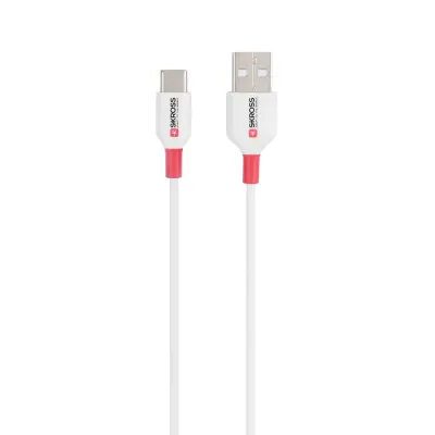 Skross USB kabel USB 2.0 USB-A vtič\, USB-C® vtič 1.20 m bela okrogel SKCA0002A-C120CN