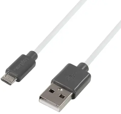 LogiLink CU0063 - kabel USB 2.0\, USB-A / M do Micro-USB / M\, bel / črn\, 1\,8 m LogiLink USB kabel USB 2.0 USB-A vtič\, USB-mikro-B vtič 1.80 m črna